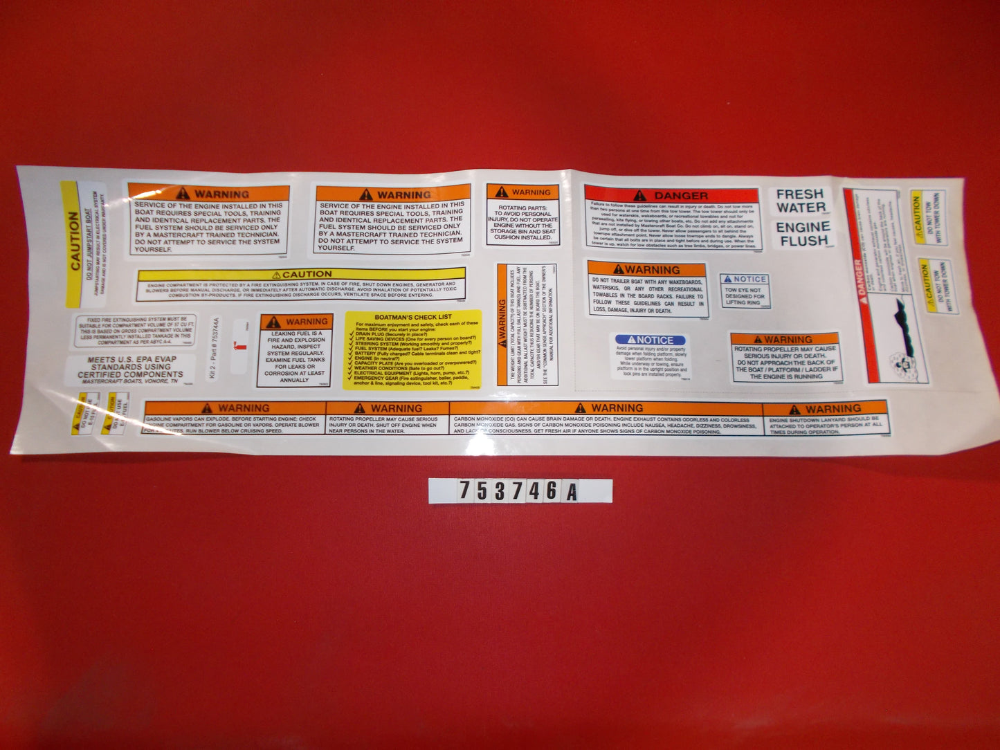 Mastercraft Boat 753746A Steering Components