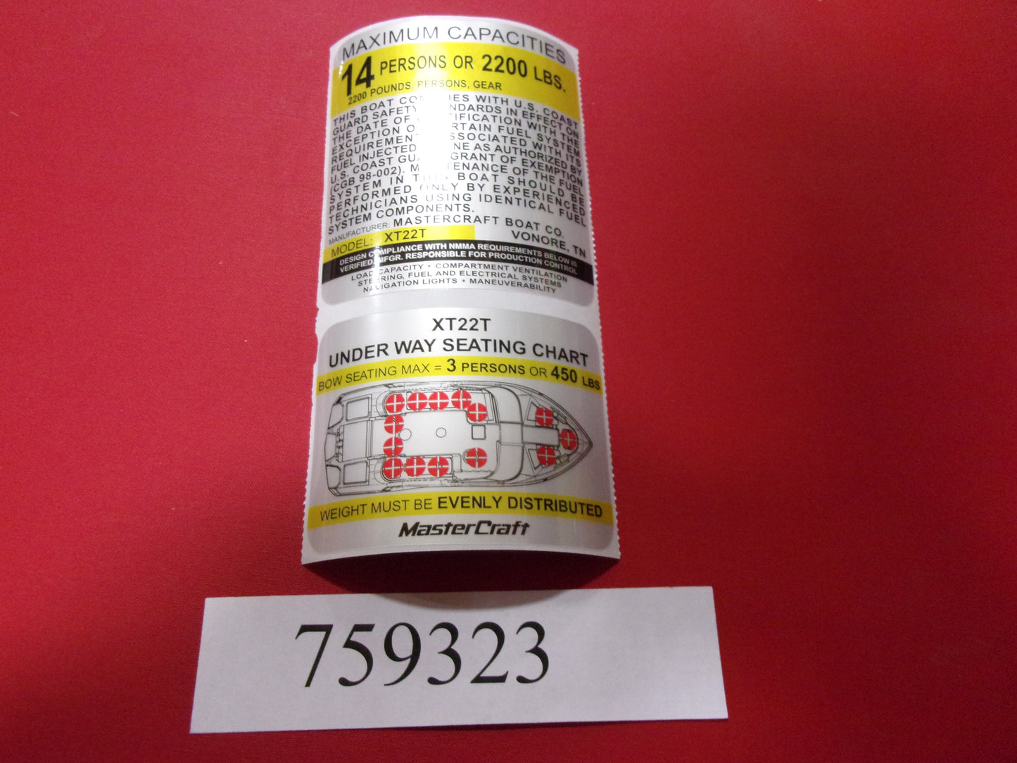 Mastercraft Boat 759323 Steering Components