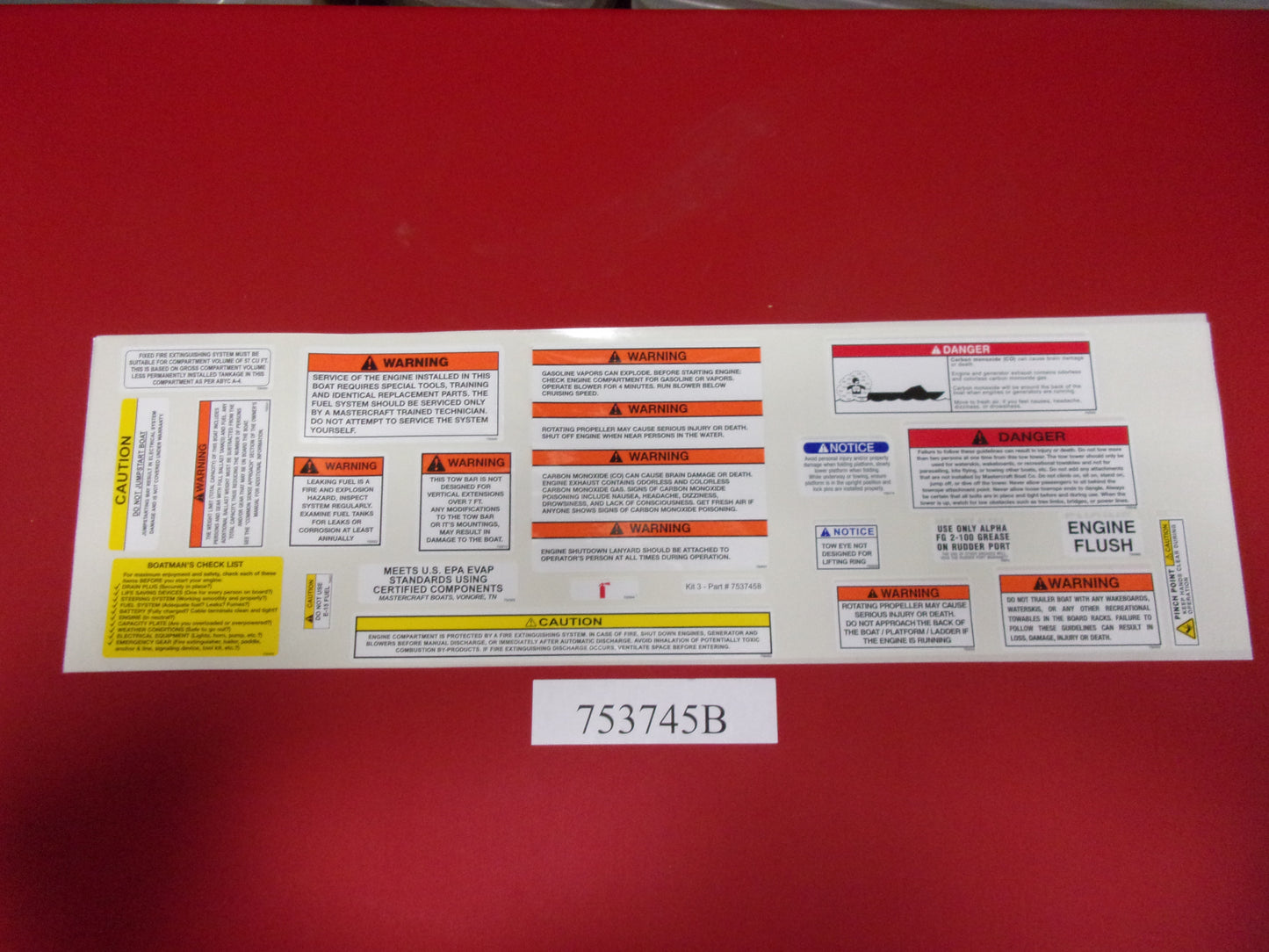 Mastercraft Boat 753745B Steering Components