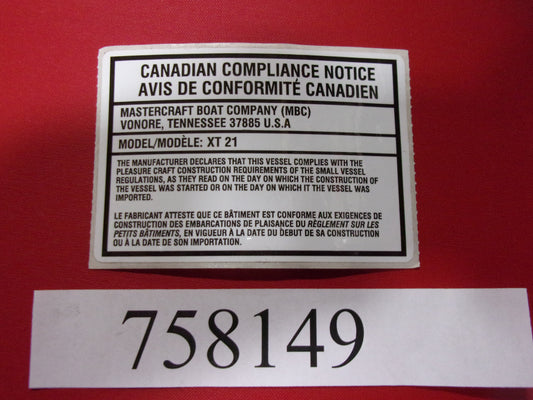 Mastercraft Boat 758149 Steering Components