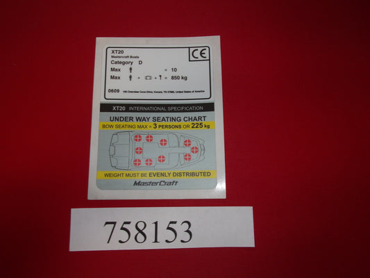 Mastercraft Boat 758153 Steering Components