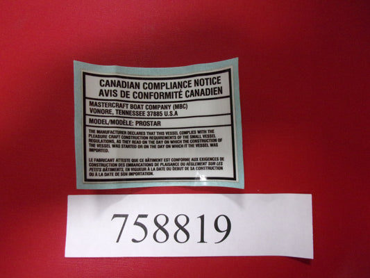 Mastercraft Boat 758819 Steering Components