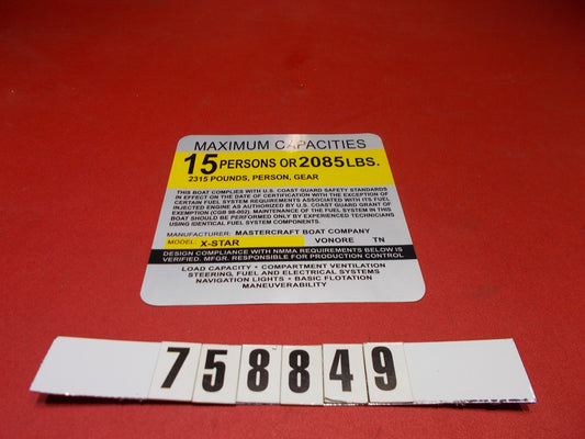 Mastercraft Boat 758849 Steering Components