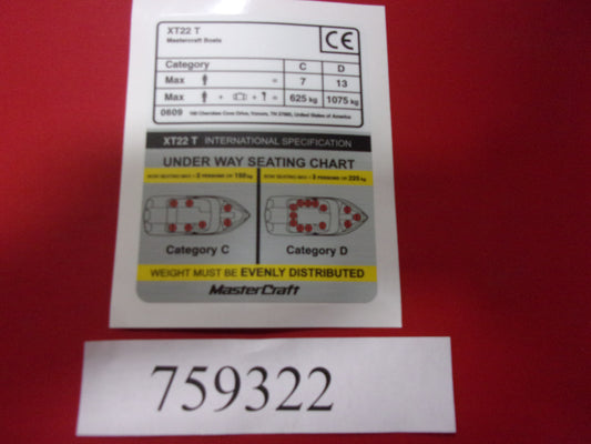 Mastercraft Boat 759322 Steering Components