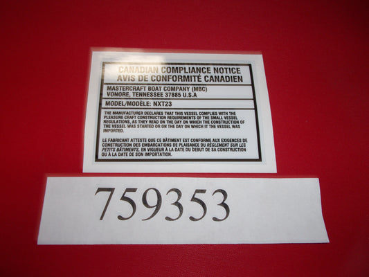 Mastercraft Boat 759353 Steering Components