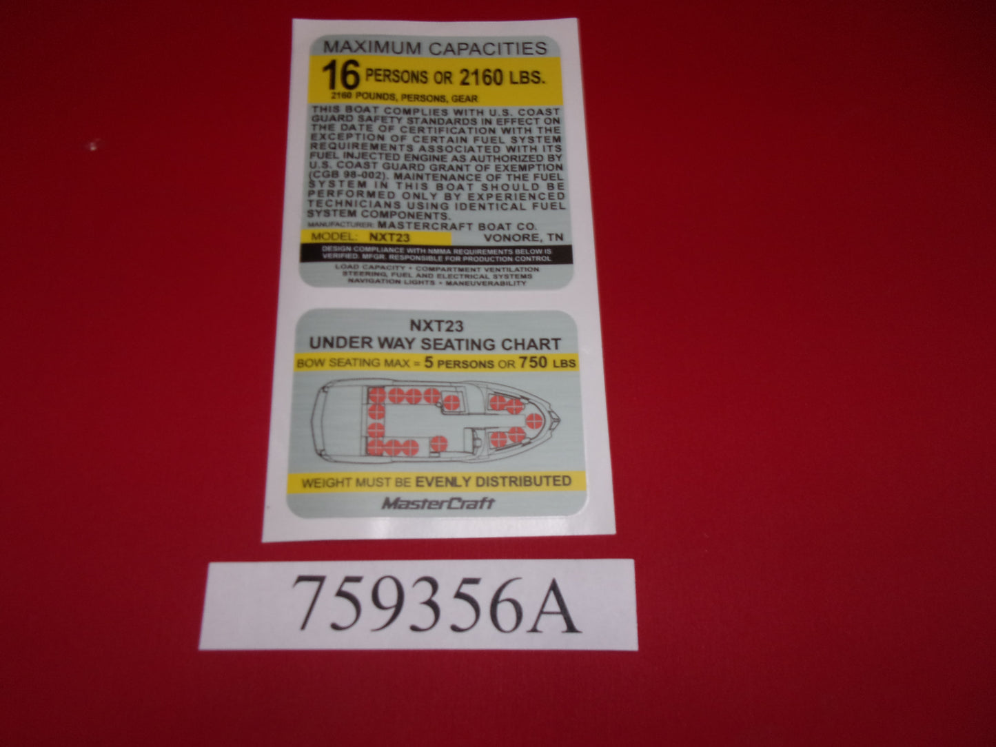 Mastercraft Boat 759356A Steering Components